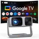 HAPPRUN 2000 ANSI OUTDOOR PROJECTOR GOOGLE TV 4K DECODING HAPPRUN-K7 - GRAY - Like New