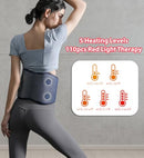 ADIUPUL BACK MASSAGER BELT LIGHT THERAPY, 5 HEATING LEVELS K212 - BLUE - Like New