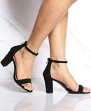 B07BDRT88M Over the Toe Strap Ankle Wrap Strap Heel Open Toe, Black, 8.5 - Brand New
