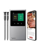 Typhur Sync Smart Wireless Meat Thermometer 2 Probes 6 Sensors WT03 - Silver - Like New