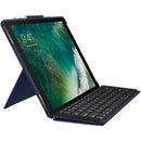 LOGITECH - SLIM COMBO KEYBOARD FOLIO CASE FOR APPLE 12.9IN IPAD PRO - BLUE - Like New