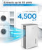 BLACK+DECKER 4500 Sq. Ft. Dehumidifier with Built-In Drain Pump Continuous White - Like New