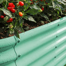 Land Guard 4×2×1.5ft Galvanized Raised Garden Bed Kit, Oval - Lime Green - Like New