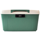 SereneLife Lockable Storage Container Heavy Duty Storage Box, 6.5 Gallon - Green - Brand New