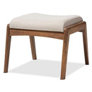 Baxton Studio Roxy Ottoman Light Beige - Like New