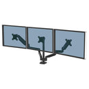 FELLOWES PLATINUM SERIES TRIPLE MONITOR ARM FOR 27" MONITORS 8042601 - BLACK - Brand New