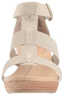 F6474S1 Dr. Scholl's Women's Barton Wedge Sandal Grey Snake Print Size 7.5 - Like New