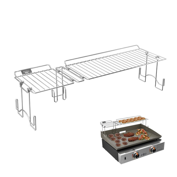 YUKON GLORY GRIDDLE WARMING RACK DESIGNED 22" BLACKSTONE GRIDDLES YG-886 - BLACK - Like New