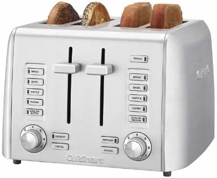 Cuisinart RBT-1350PCFR 4 Slice Metal Toaster - SILVER Like New