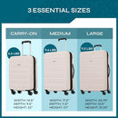 AMERICAN TOURISTER WESTRIDGE HARDSHELL LUGGAGE SET 3 PIECE MORNING LIGHT PINK - Brand New