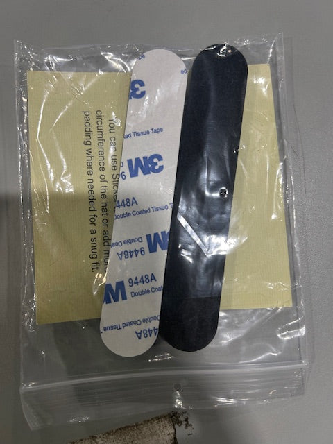 GENERIC 2 PACK BLACK HAT PADDING STICKERS - BLACK - Brand New