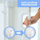 Papablic Retractable Baby Gate, Auto Lock Safety, 34" x 71", B09JJW48RX - Like New