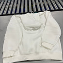 N/A HOODIE JACKET WITH FULL ZIP AND FRONT POUCH - SIZE: MEN 2XL - WHITE - Like New