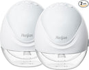 Heoijan Breast Pump Hands-Free Wearable-Pumps for Breastfeeding 2 Pack - White New