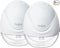 Heoijan Breast Pump Hands-Free Wearable-Pumps for Breastfeeding 2 Pack - White New