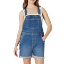 AEWM54002M25-MBV-2XL Amazon Essentials Women's Denim Short Overalls XXL - Like New