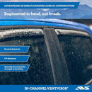 Auto Ventshade [AVS], Channel, Rain guards, 2 pcs, 192006, B000JKKLH8 - Smoke - Brand New