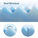 ZINUS 4 Inch Swirl Gel Cooling Memory Foam Mattress Topper Smaller WonderBox - Brand New