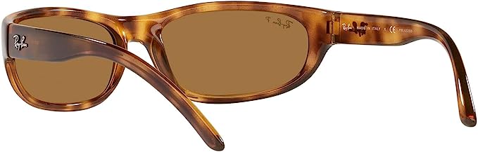 Ray Ban RB4033 Predator Rectangular Sunglasses Havana/Polarized Brown 60 mm Like New