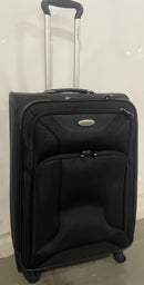 SAMSONITE LUGGAGE 26" EXPANDABLE UPRIGHT SUITER 4 WHEELS 27X18X10 - BLACK - Like New