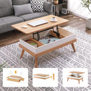 BIDISO LIFT TOP COFFEE CENTER TABLE WITH HIDDEN STORAGE - Scratch & Dent