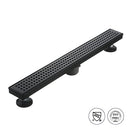 Linear Shower Drain 24" Rectangular,Removable Quadrato Pattern Grate B09NNDY6L1 - Brand New
