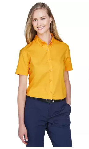CORE 365 Ladies' Optimum Short-Sleeve Twill Shirt 78194 New