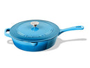CUISINART 12-INCH CAST IRON CHICKEN FRYER, 4.5 QUART - AQUA - Scratch & Dent
