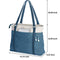 BAG WIZARD WOMEN'S WORK BAG LAPTOP COMPARTMENT ZIPPER POCKETS TEACHER TOTES BLUE - Like New