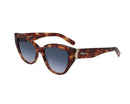 SALVATORE FERRAGAMO WOMEN'S SUNGLASSES GRADIENT LENSES 54-17-140 - HAVANA/GRAY - Like New