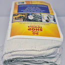 GENERIC 90 SHOP TOWELS, 12X14 IN - WHITE - Like New