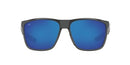Costa Del Mar Men's Ferg XL Rectangular Sunglasses -Shiny Gray/Blue Mirrored - Like New