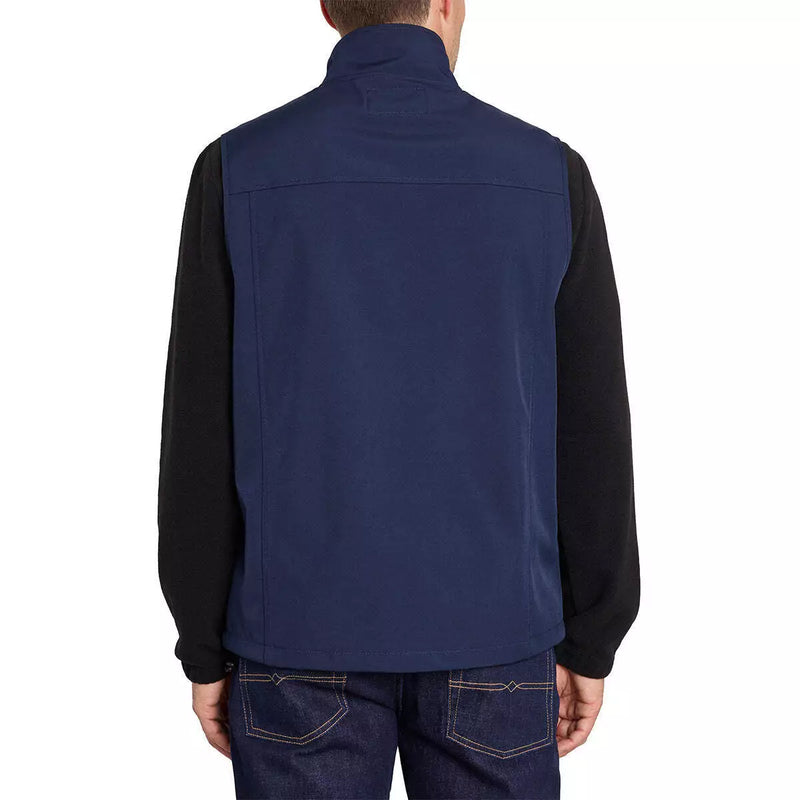 IZ250X IZOD MEN'S SOFTSHELL VEST - SIZE L - NAVY BLAZER - Brand New