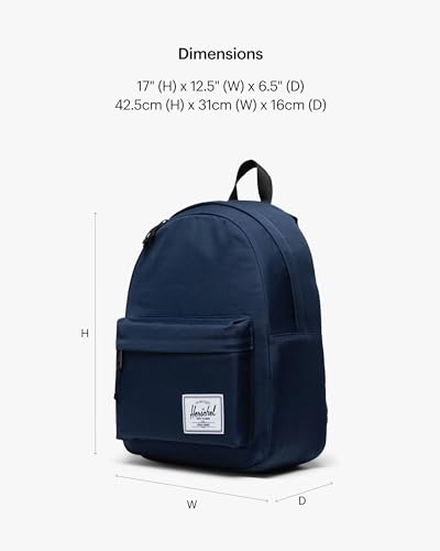 11377-00007 HERSCHEL SUPPLY CO CLASSIC BACKPACK NAVY UNISEX ONE SIZE - Brand New