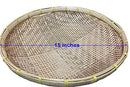 Threshing Basket Dimensions 15 inches - Bamboo - Brown - Brand New