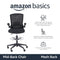 AMAZON BASICS MID-BACK MESH OFFICE CHAIR STOOL ADJUSTABLE FOOTREST FLIP-UP ARMS - Like New