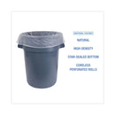 GEN HIGH DENSITY CAN LINERS 16 GAL 0.31 MIL 20 ROLLS 1000 BAGS TOTAL - CLEAR - Brand New