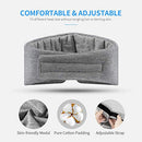 FRESHME, COTTON SLEEP EYE MASK FOR MEN, BLACKOUT SLEEPING EYES, LARGE, GRAY - Like New