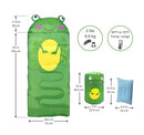 Sleeping Bag Pillow Kids Indoor Outdoor Use Preschool Waterproof B08J85LNFB-NEW - Brand New