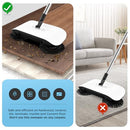 SUMYANHING  NON-ELECTRICAL SWEEPER CLEANER WITH 7 REPLACEMENT-JS - WHITE/BLACK - Like New