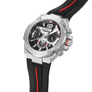 TUCCI ITALY COMPLESSO UNISEX SILICONE WRIST WATCH - GUNMETAL BLACK - Like New