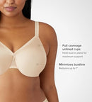 WACOAL WOMEN'S PLUS-SIZE SIMPLE SHAPING MINIMIZER BRA SIZE: WOMEN 38C - NATURAL - Brand New