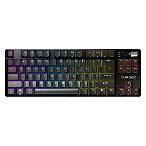 DURGOD TGK-300 Mechanical Gaming Keyboard for Windows Mac PC Laptop Tablet Like New