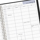 AT-A-GLANCE 2026 APPOINTMENT BOOK PLANNER, FOUR PERSON GROUP PLANNER - BLACK - Like New