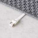 AMAZON BASICS RJ45 CAT 7 ETHERNET PATCH CABLE FLAT 600MHZ SNAGLESS 30FT - WHITE - Like New