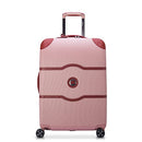 DELSY PARIS CHATELET AIR 2.0, 24 INCH CHECKED-MEDIUM LUGGAGE - PINK - Brand New