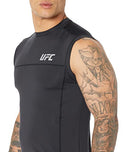 UFC Sleeveless Crew Neck Tank Top for Men Blended Cotton Short Sleeves Black - Brand New