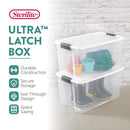 Sterilite Ultra Latch Box with Lids for Home and Office 70 Qt 4-Pack - Brand New