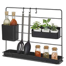 iDesign Austin Modular Free-Standing Countertop Organizer B085M431SN -Black - Brand New