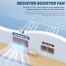 MATULSA REGISTER BOOSTER FAN 4" X 10" REGISTER HOLES WITH REMOTE CONTROL BRONZE - Like New